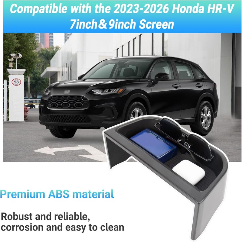 Sinminou Center Console Organizer Dashboard Tray Compatible with 2023-2026 Honda HR-V Interior Accessories, Dashboard Storage Organizer Box, Fits Both Honda HRV 7-inch and 9-inch Screen - Image 2
